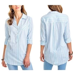 Women's Southern Tide Seersucker Striped Tunic